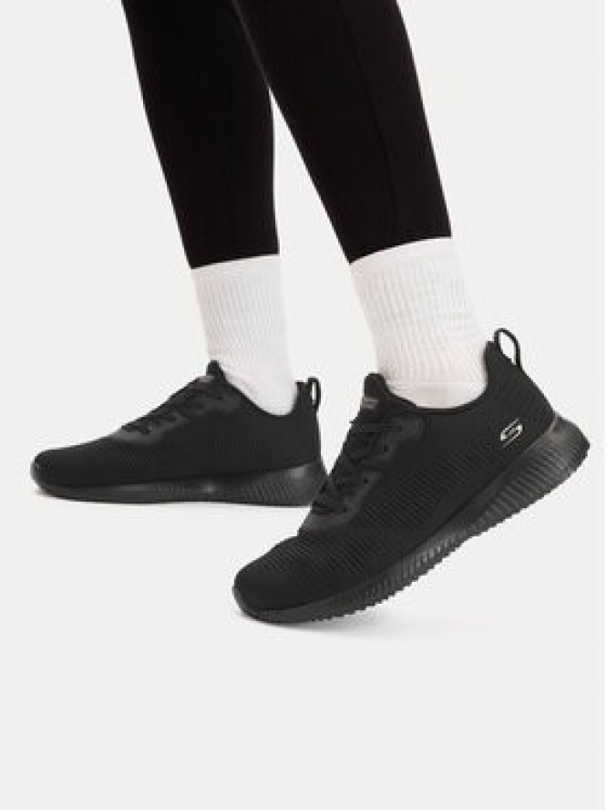 Skechers Sneakersy BOBS SQUAD Tough Talk 32504/BBK Czarny