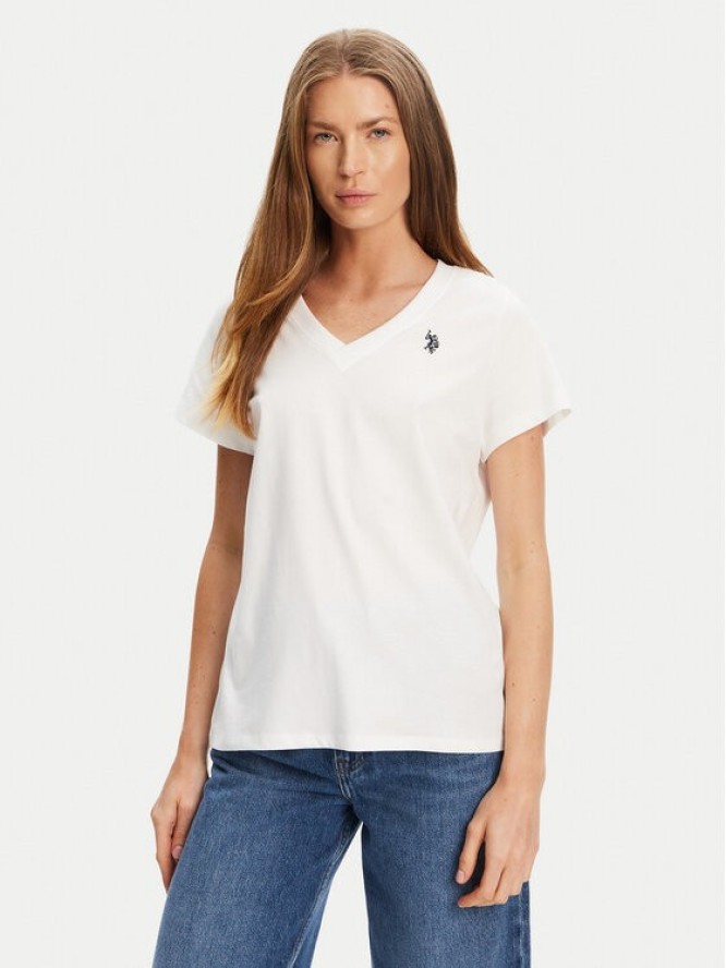 U.S. Polo Assn. T-Shirt WUP0635 Biały Classic Fit