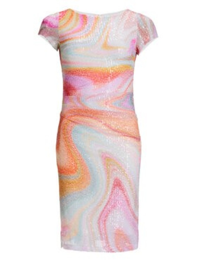 Swing Sukienka koktajlowa 5AI21200 Kolorowy Slim Fit