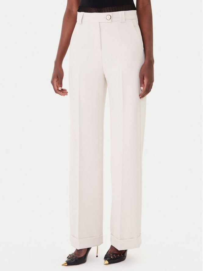 Maryley Spodnie materiałowe 25IB563/43LA Beżowy Regular Fit