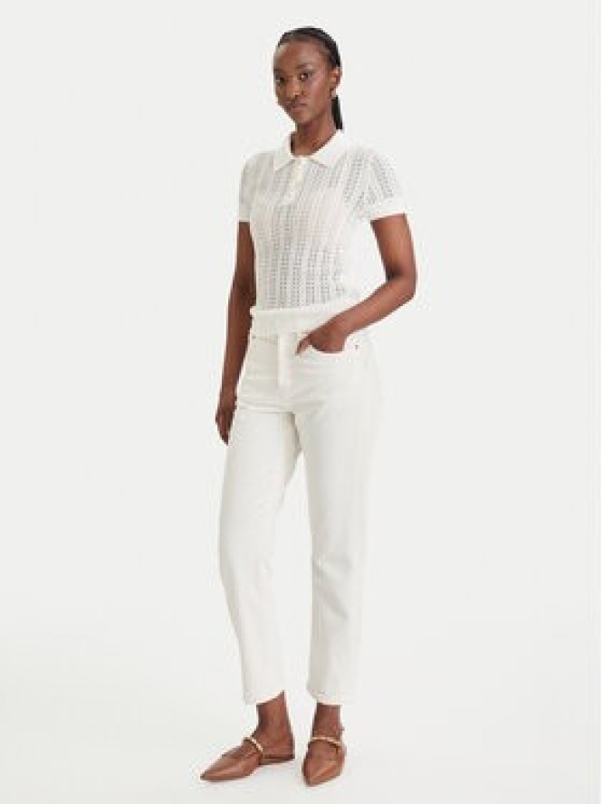 Guess Sweter W6GR25 Z0672 Biały Regular Fit