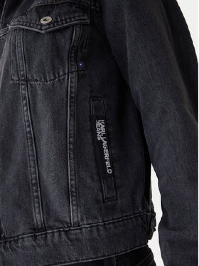 Karl Lagerfeld Jeans Kurtka jeansowa A3W14063 Szary Regular Fit
