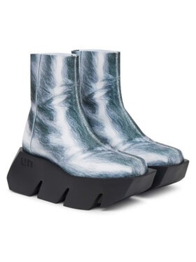 United Nude Botki Bull Canvas LO 110231006202 Srebrny