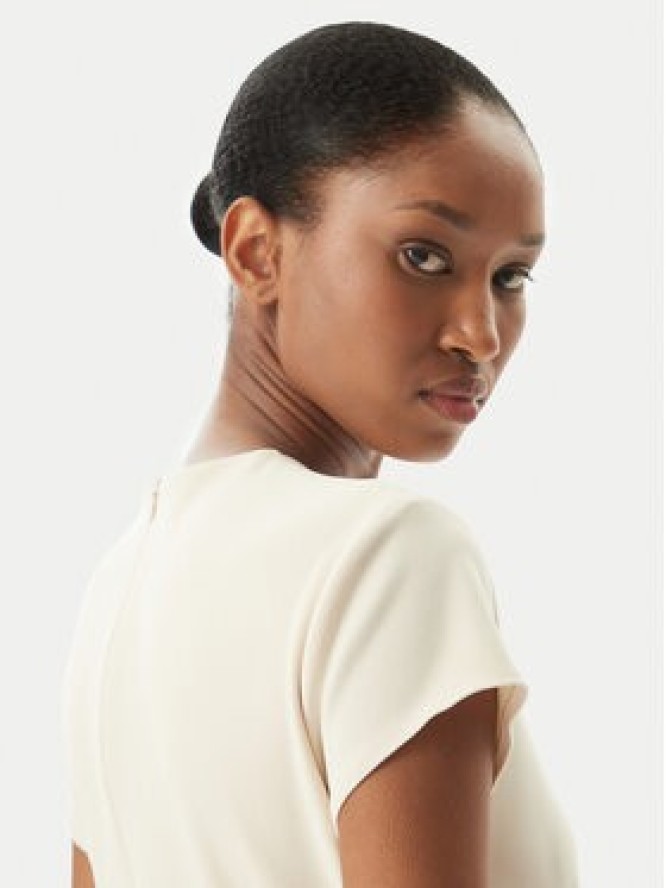 Rinascimento Sukienka koktajlowa CFC0123774003 Beżowy Regular Fit