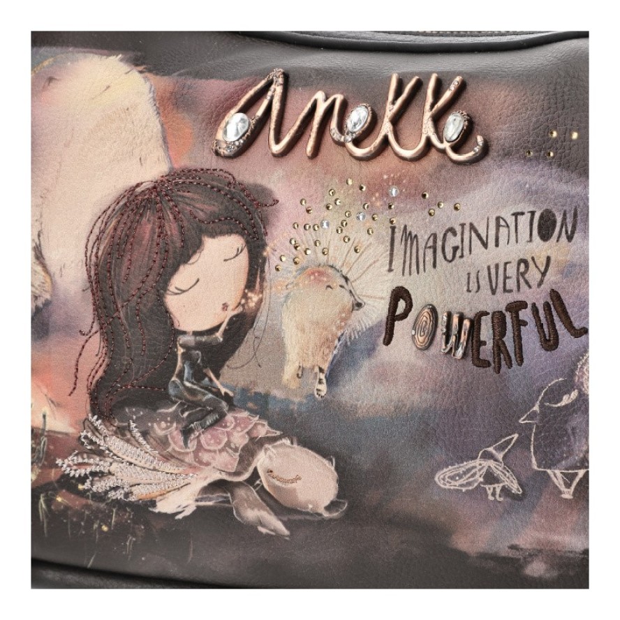 Brązowa Zgrabna Damska Torebka Anekke