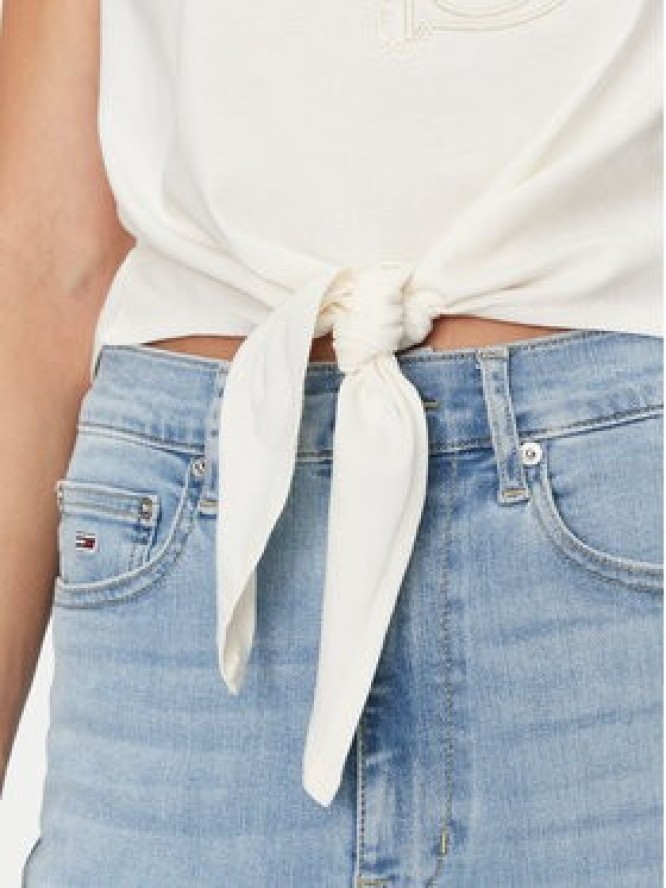 Guess Bluzka W5GI18 I3Z14 Écru Regular Fit