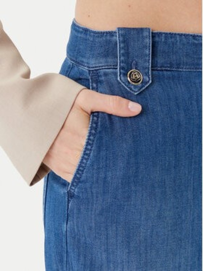 Marella Jeansy 2523186154 Granatowy Wide Leg