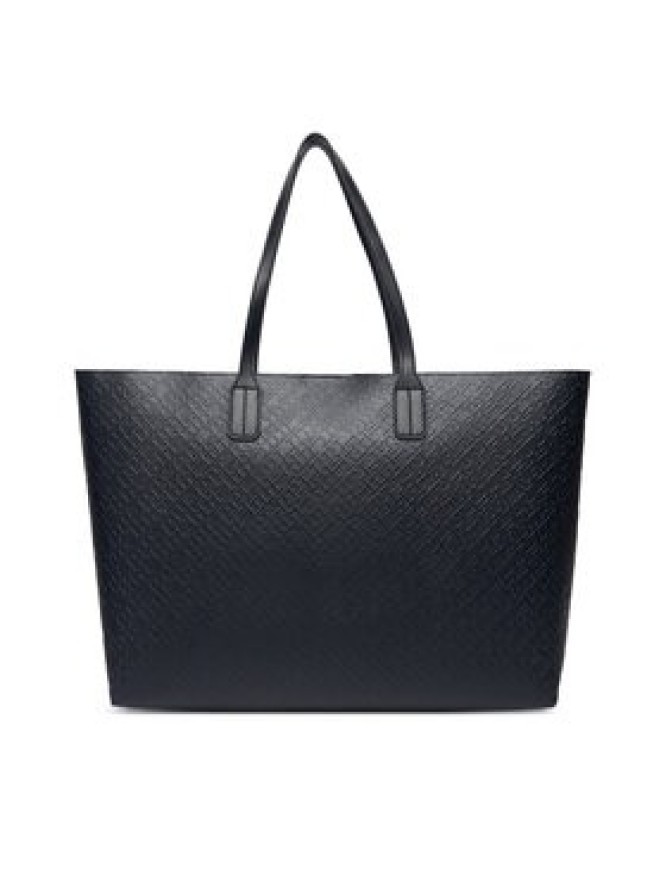 Tommy Hilfiger Torebka Th Icon Tote Mono AW0AW18174 Granatowy