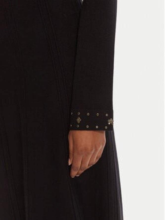 TWINSET Sukienka dzianinowa 252TP3271 Czarny Regular Fit