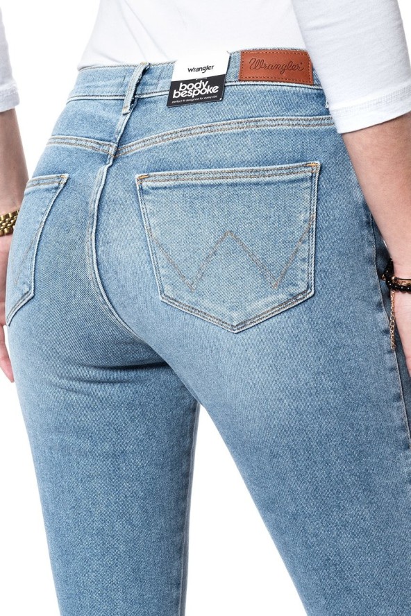 WRANGLER HIGH SKINNY BLUE POWDER W27HFS15L 112128076