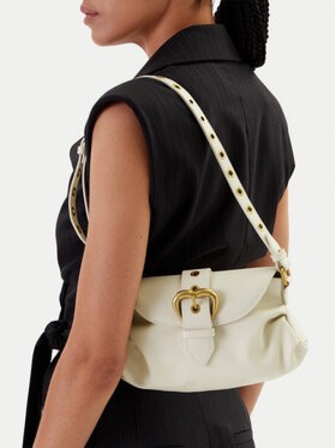 PINKO Torebka Jolene Shoulder Mini PE 25 PLTT 102802 A270 Biały