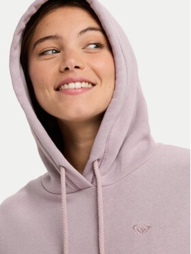 Roxy Bluza Surf Stoked Brushed ERJFT05046 Fioletowy Regular Fit