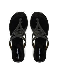 KARL LAGERFELD Japonki Jelly Thong KL80007A Czarny