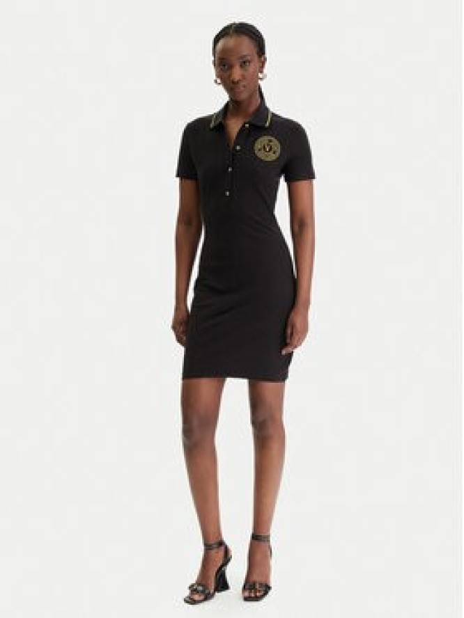 Versace Jeans Couture Sukienka codzienna 80HAOT03 CJ01T Czarny Slim Fit