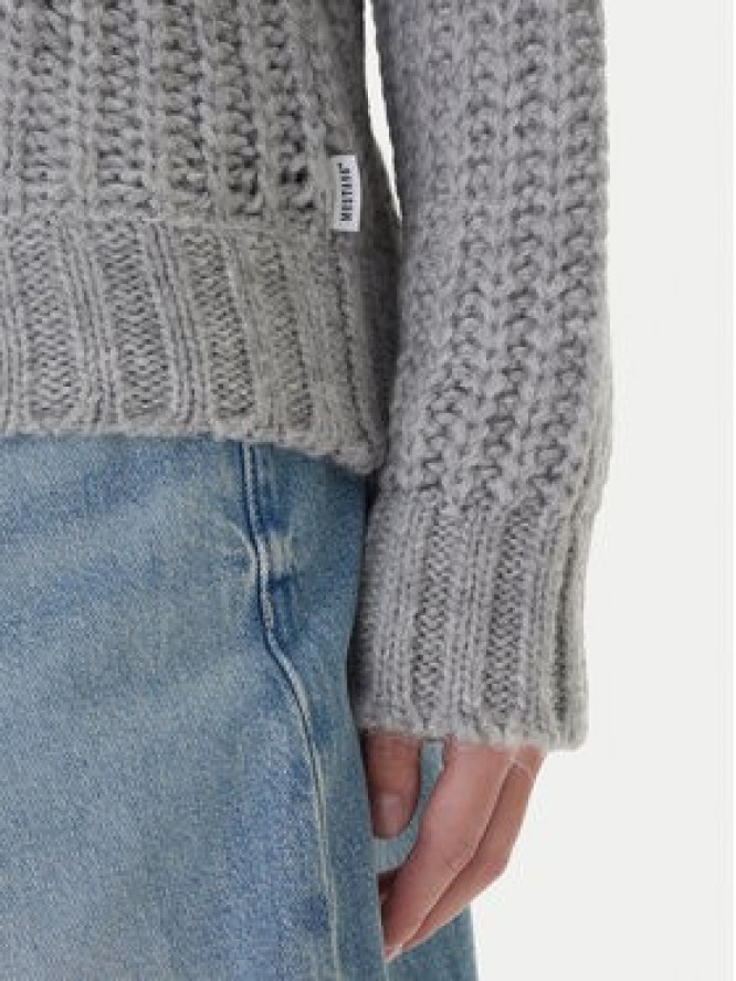 Mustang Sweter Erin 1016786 Szary Relaxed Fit