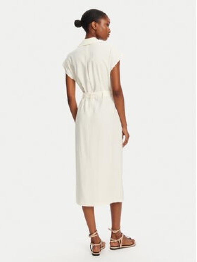 Patrizia Pepe Sukienka koszulowa 2A2870/A573-W146 Écru Regular Fit