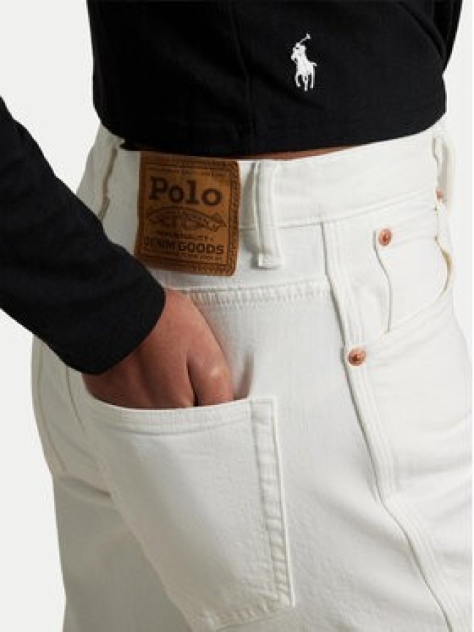 Polo Ralph Lauren Jeansy 211969399001 Biały Tapered Fit