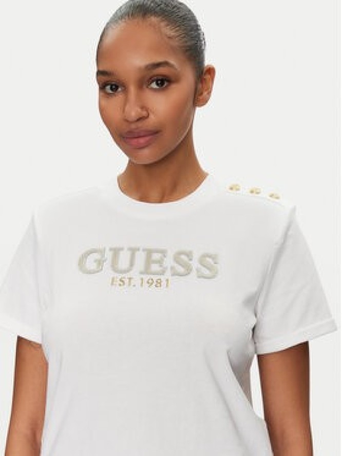 Guess T-Shirt W5GI15 K8FQ4 Biały Regular Fit