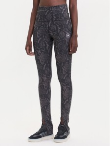 adidas by Stella McCartney Legginsy Training Rolltop Splitcuff JW4575 Szary Slim Fit