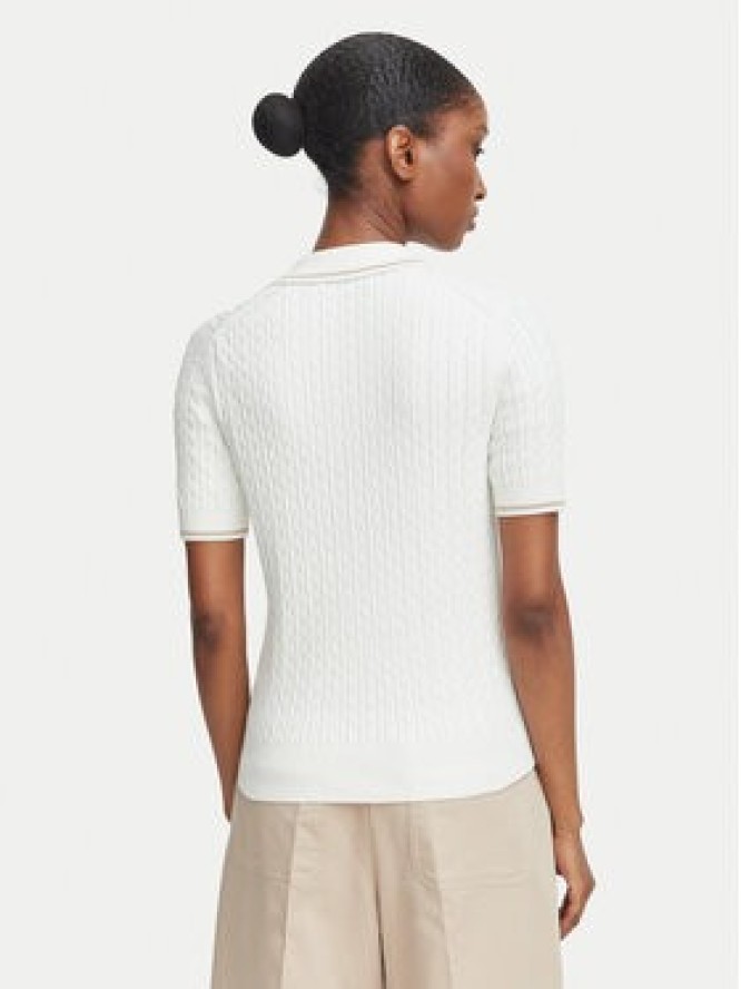 Lacoste Polo AF0972 Kremowy Slim Fit