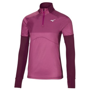 Longsleeve do biegania damski Mizuno Hybrid Tee Half Zip