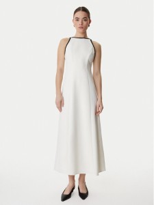 Marella Sukienka koktajlowa Sapore 2613221113 Écru Regular Fit