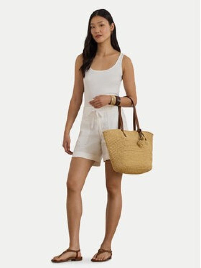 LAUREN RALPH LAUREN Top 200704777004 Biały Slim Fit