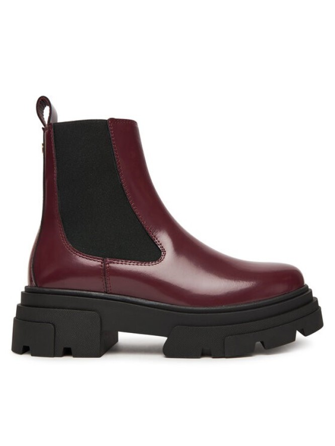 Tommy Hilfiger Sztyblety Shiny FW0FW09042 Brązowy