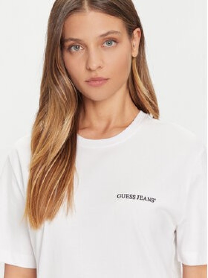 Guess Jeans T-Shirt M5BI78 K8FQ4 Biały Regular Fit