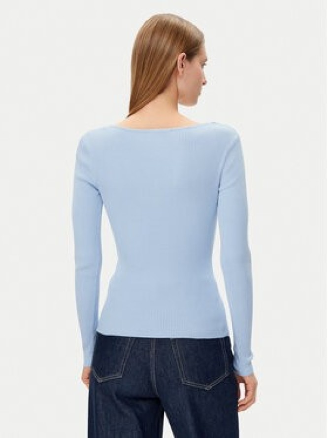 Morgan Sweter 232-MBANZA Błękitny Slim Fit