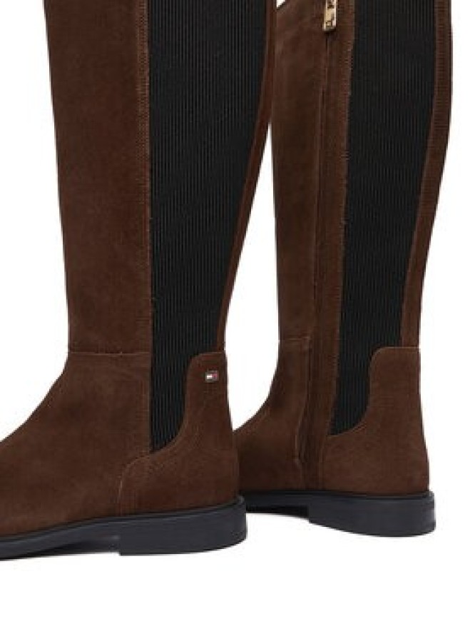 Tommy Hilfiger Kozaki Flag FW0FW08779 Brązowy