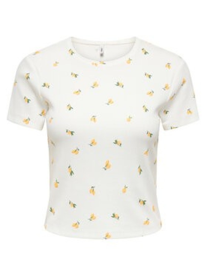 ONLY T-Shirt Fenja 15347986 Biały Slim Fit