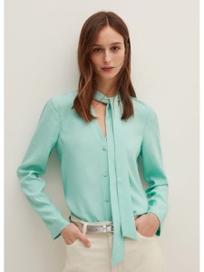 STEFANEL Bluzka w kolorze turkusowym rozmiar: 40