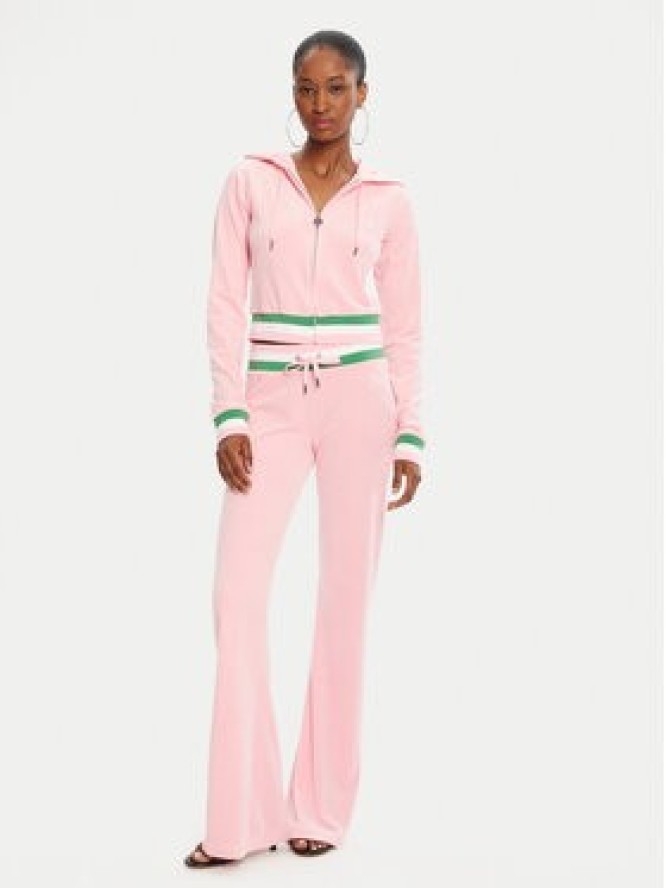 Juicy Couture Bluza Velour Crop JCWAS225351 Różowy Regular Fit