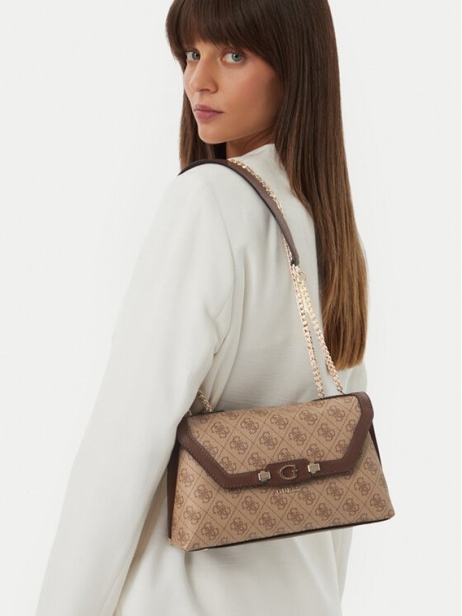 Guess Torebka Lindsey HWSG97 49210 Brązowy jasny