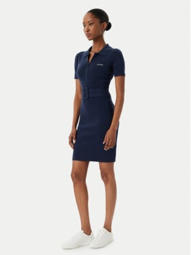 Guess Sukienka dzianinowa V6RK08 Z4642 Granatowy Slim Fit