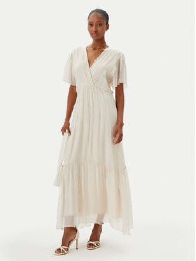 Haveone Sukienka letnia AFF-N006 Écru Loose Fit