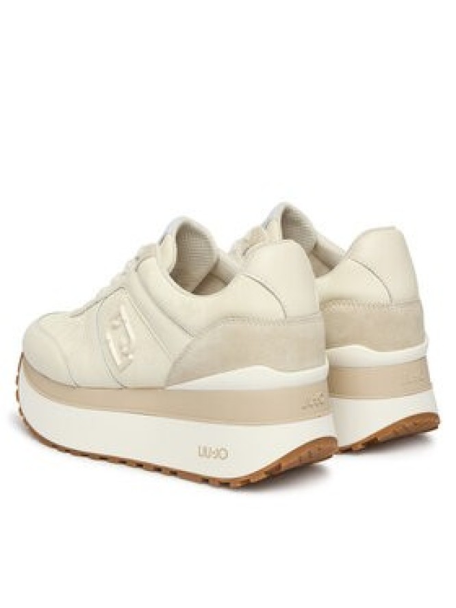 Liu Jo Sneakersy Maxi Wonder Plus 02 Bis BF6011 PX902 Kremowy