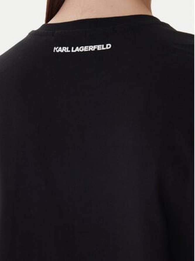 KARL LAGERFELD T-Shirt A1W17019 Czarny Regular Fit