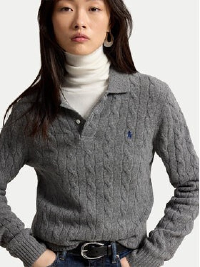 Polo Ralph Lauren Sweter 211972132500 Szary Regular Fit