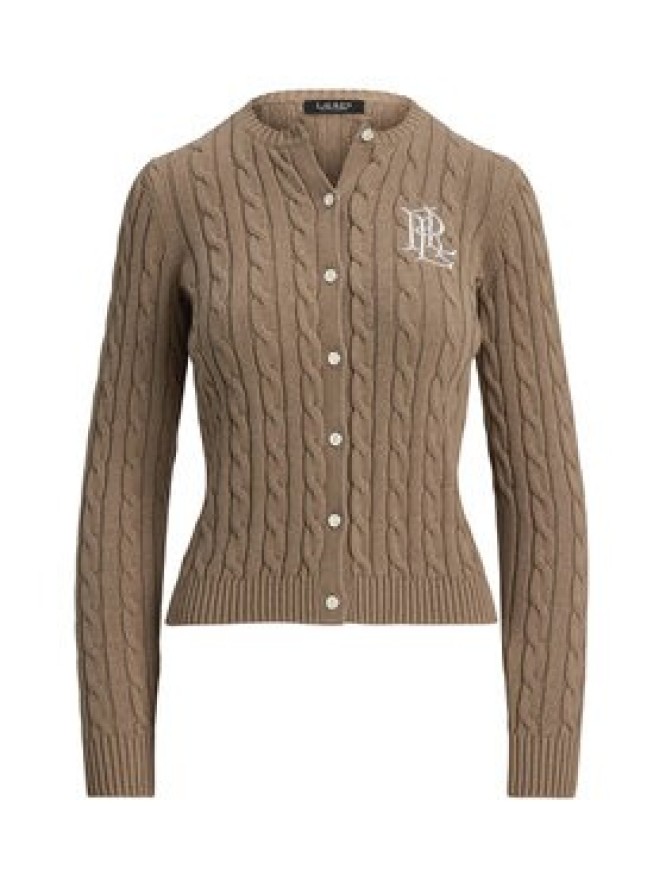 LAUREN RALPH LAUREN Kardigan 200932225012 Brązowy Slim Fit