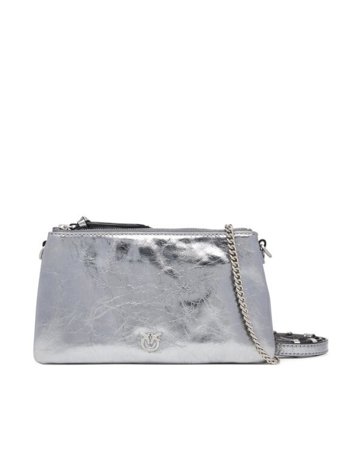 PINKO Torebka Double Mini Al 25-26 PLTT 105359 A2OT Srebrny