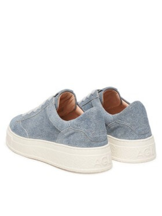 AGL Sneakersy Giuly Lace UP D946001PGKA286E892 Niebieski