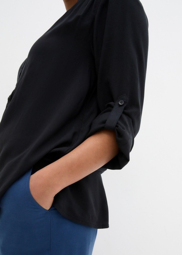 Bluzka tunikowa z miękkiej wiskozy