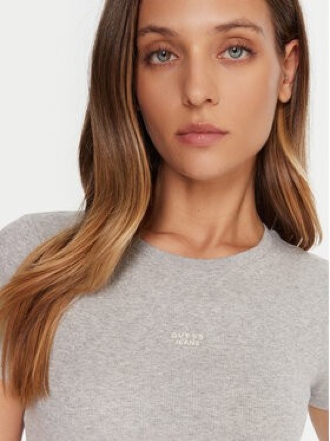 Guess Jeans T-Shirt W5BP45 KA0H1 Szary Slim Fit