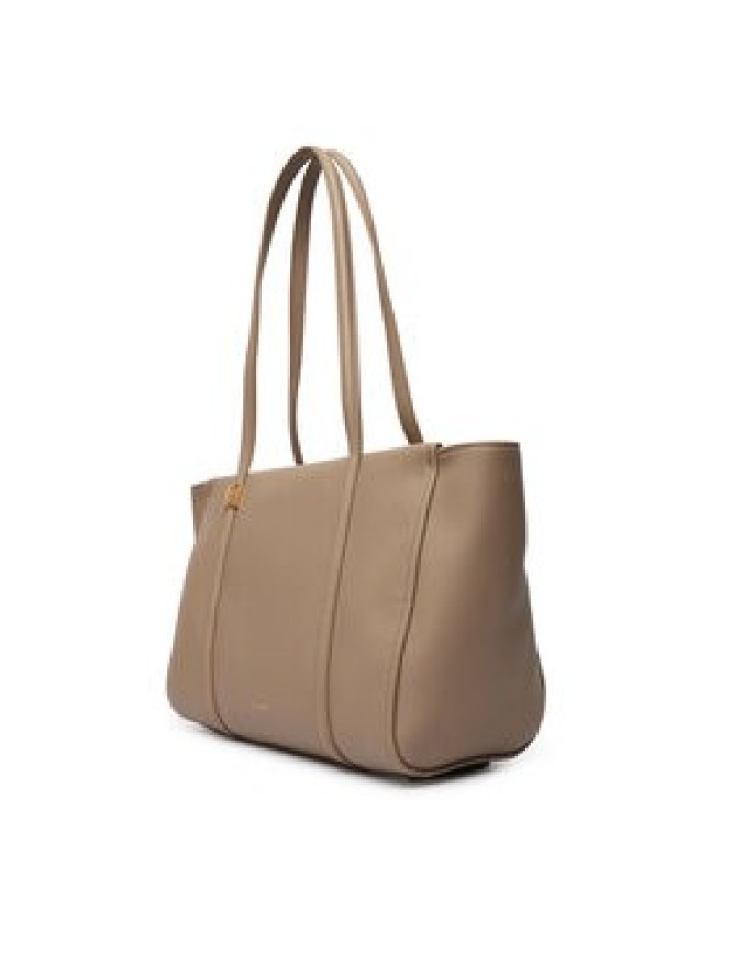 Calvin Klein Torebka Emblem Hw Pebble Tote LV04F3424G Beżowy