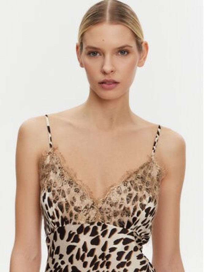 Kontatto Sukienka codzienna B3007C Beżowy Regular Fit