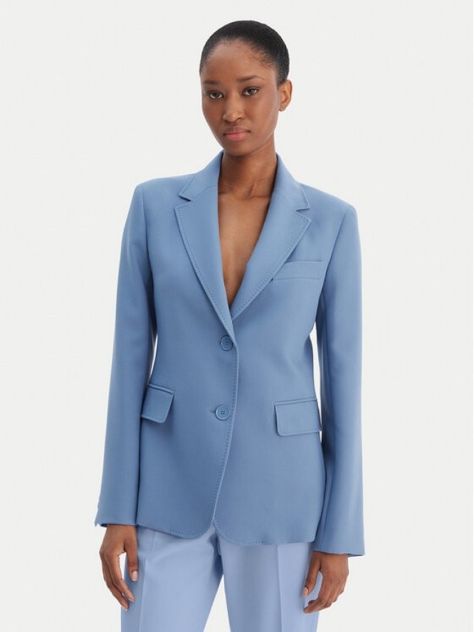 Weekend Max Mara Marynarka Uva 2615041061 Błękitny Slim Fit