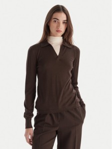 Weekend Max Mara Sweter Cappa 2525366052 Brązowy Regular Fit