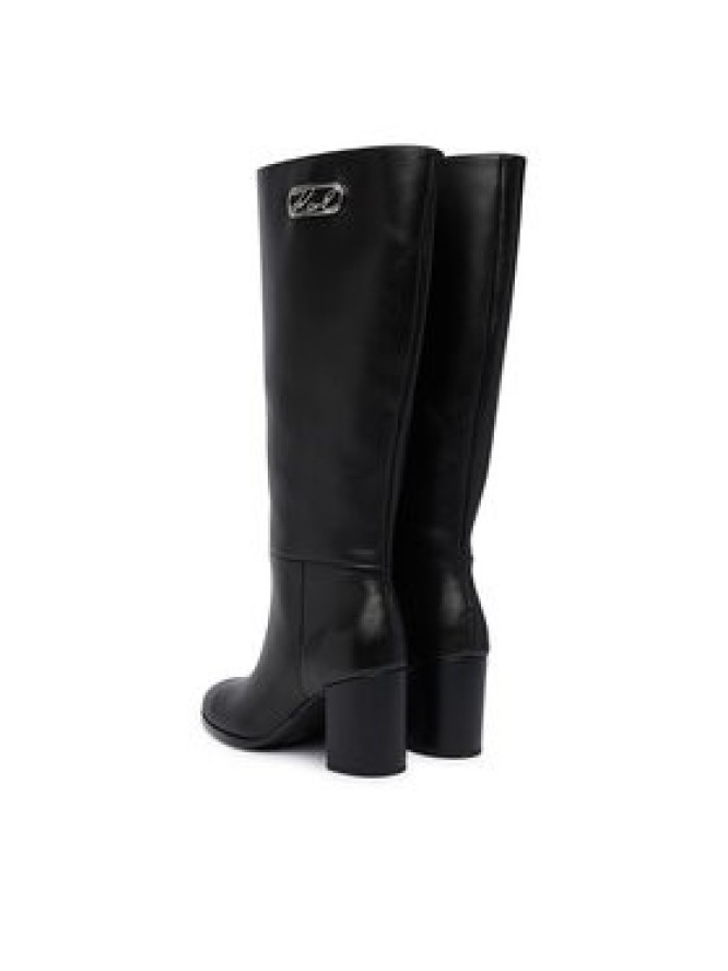 KARL LAGERFELD Kozaki Kinga KL35680 Czarny